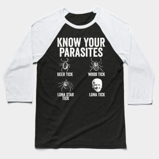 Know Your Parasites Baseball T-Shirt